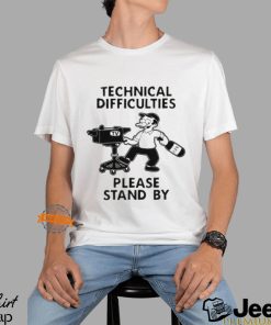 Technical Difficulties Please Stand By Camera Man Shirt