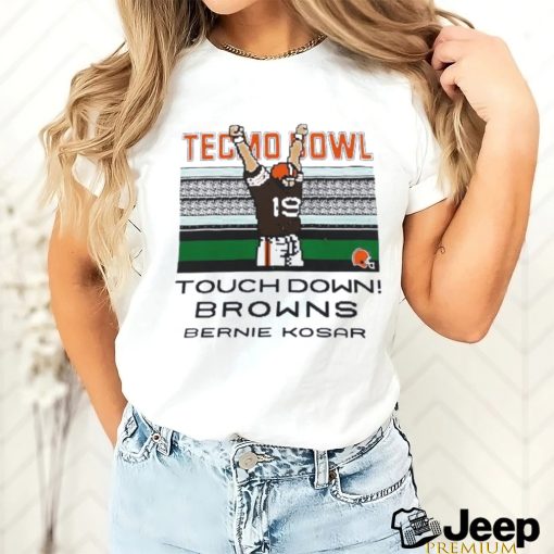 Tecmo Bowl Touchdown Cleveland Browns Bernie Kosar pixel shirt