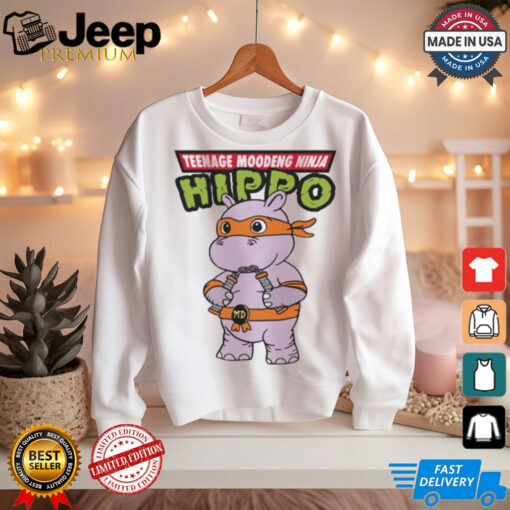 Teenage Moodeng Ninja Hippo t shirt