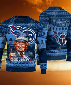 Tennessee Titans Christmas Donald Trump Knitted Sweater