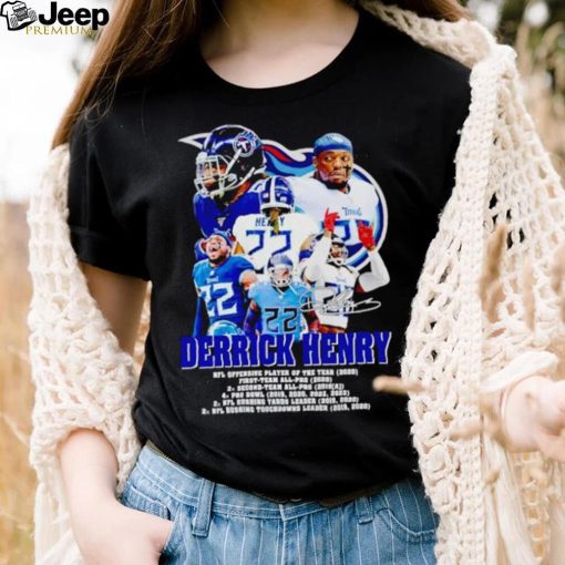 Tennessee Titans Derrick Henry NFL Offensive Player of the year signature shirt