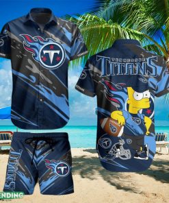 Tennessee Titans Football NFL Bart Simpson Hawaiian Shirt And Short For Best Fans Gift New Trending Beach Holiday