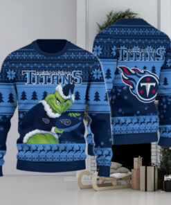 Tennessee Titans Grinch Ugly Christmas Sweater