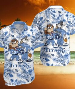 Tennessee Titans Hawaiian Shirt Taz and Bugs For NFL Team
