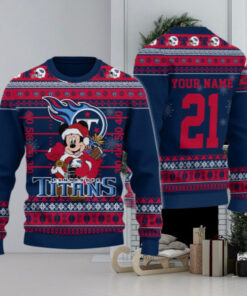 Tennessee Titans Mickey Mouse Santa Ugly Christmas Sweater