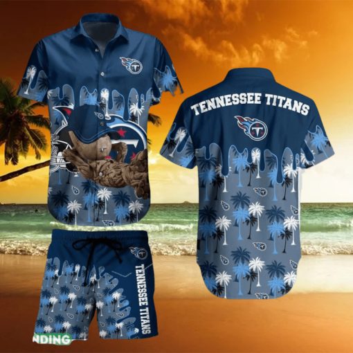 Tennessee Titans NFL Groot Graphic New Trends Hawaiian Shirt And Short For Men Women Gift Summer Beach Team Holiday