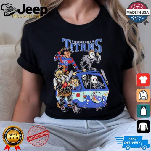 Tennessee Titans NFL Horror Characters Movie Hippie Halloween Shirt