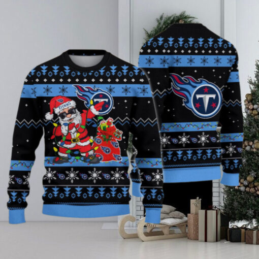 Tennessee Titans Santa Claus Ugly Christmas Sweater