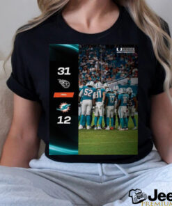 Tennessee Titans Win 31 12 Miami Dolphins 2024 NFL Season Matchup shirt