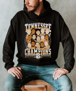 Tennessee Vols Champions 2024 men’s basketball caricature team shirt