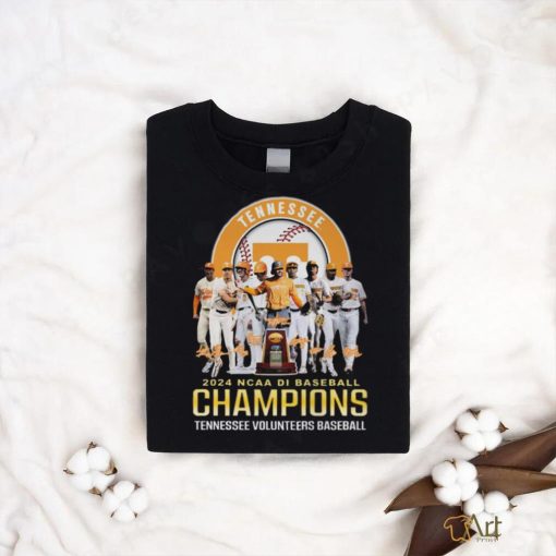 Tennessee Volunteers 2024 NCAA Baseball Champions Signature T Shirt