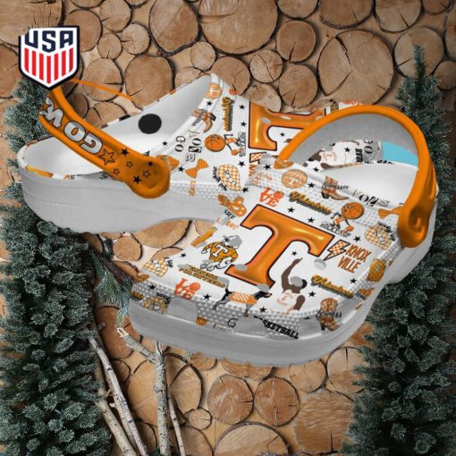 Tennessee Volunteers Go Vols Rocky Top Crocs Clog Shoes