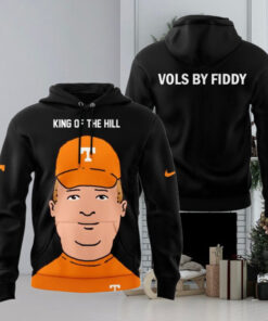 Tennessee Volunteers King Of The Hill 2024 Black Hoodie1