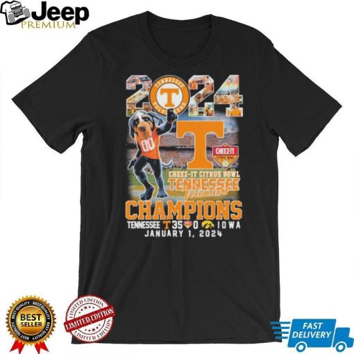 Tennessee Volunteers Mascot 2024 Cheez It Citrus Bowl Champions Tennessee 35 0 Iowa January 1.2024 Shirt