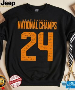 Tennessee Volunteers NCAA Baseball National Champions Sublimated Signature Shirt