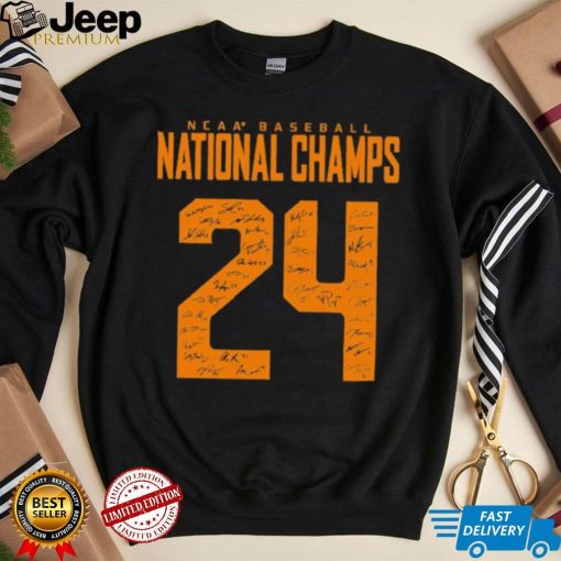 Tennessee Volunteers NCAA Baseball National Champions Sublimated Signature Shirt