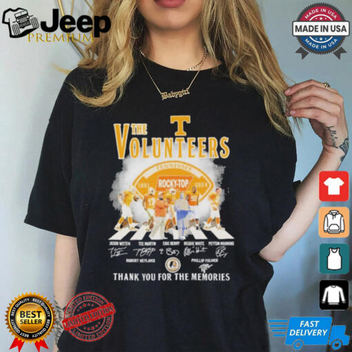 Tennessee Volunteers Rocky Top 1891 2024 Thank You For The Memories Signatures Shirt