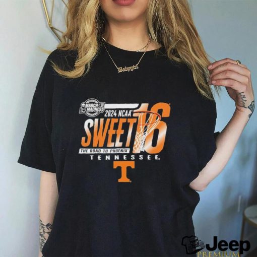 Tennessee Volunteers Sweet 16 Ncaa March Madness 2024 The Road to Phoenix Shirt