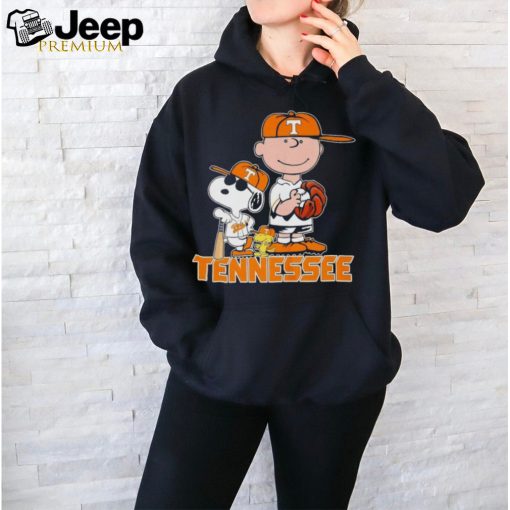 Tennessee Volunteers baseball Snoopy Peanuts Shirt