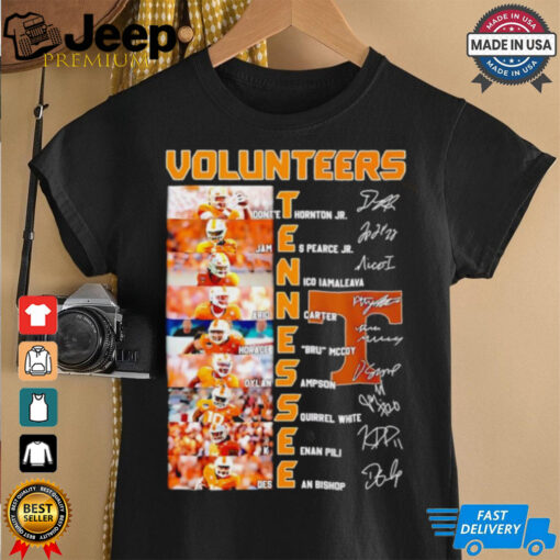 Tennessee Volunteers name and signature photo shirt