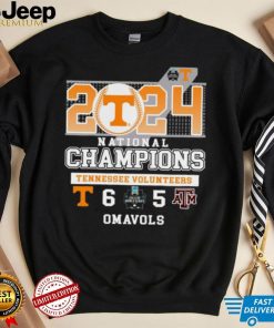 Tennessee Volunteers wins 6 5 Texas A&M Aggies 2024 NCAA Men’s Baseball National Champions Final Score Shirt