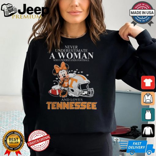 Tennessee Volunteers x Minnie Mouse Never Underestimate A Woman Who Understands Football And Loves Shirt