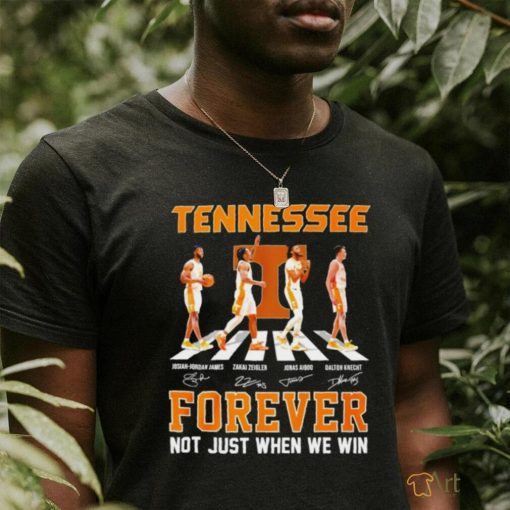 Tennessee men’s basketball abbey road forever not just when we win signature shirt