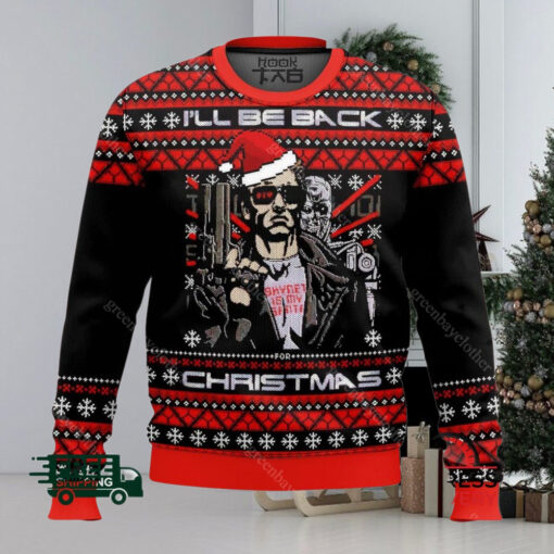 Terminator I’ll Be Back A Very Cyber Ugly Christmas Sweater