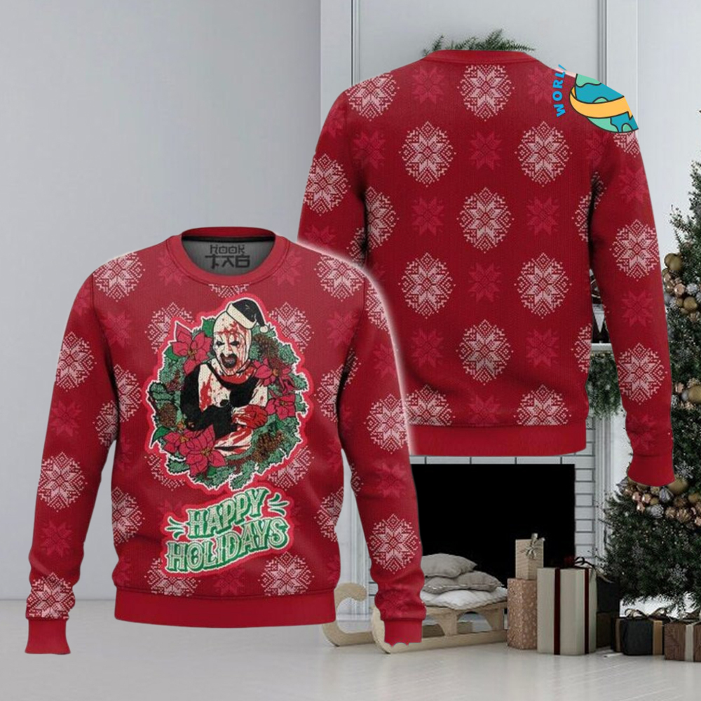 Terrifier 2024 Happy Holidays Ugly Christmas Sweater