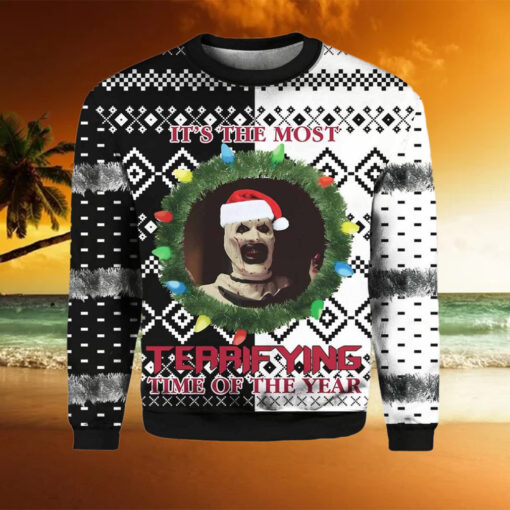 Terrifier It’s The Most Terrifying Time Of The Year Ugly Christmas Sweater