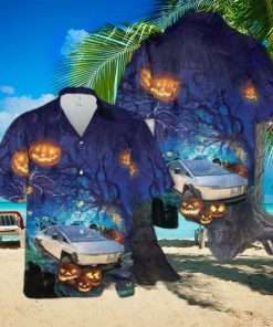 Tesla Cybertruck Halloween Hawaiian Shirt