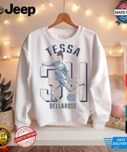 Tessa DellaRose #34 North Carolina Tar Heels Cartoon t shirt