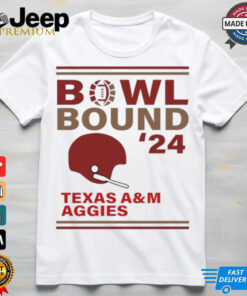 Texas A&M Aggies 2024 Bowl Bound Helmet Shirt