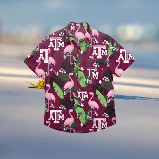 Texas A&M Aggies Floral Hawaiian Shirt