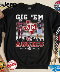 Texas A&M Aggies Marcel Reed And Conner Weigman Gig ‘Em Aggies Shirt