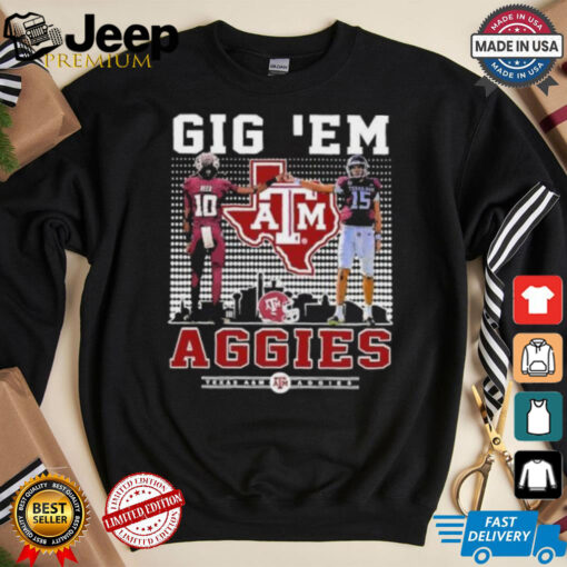 Texas A&M Aggies Marcel Reed And Conner Weigman Gig ‘Em Aggies Shirt