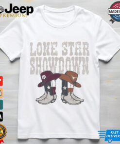 Texas A&M Aggies vs. Texas Longhorns 2024 Lone Star Showdown Boot shirt