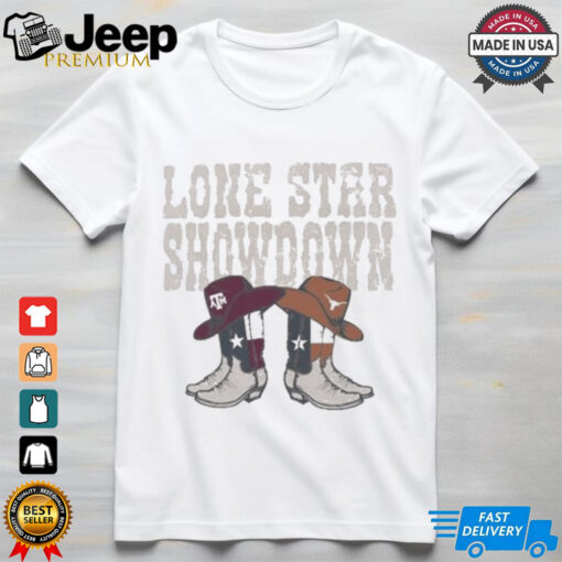 Texas A&M Aggies vs. Texas Longhorns 2024 Lone Star Showdown Boot shirt