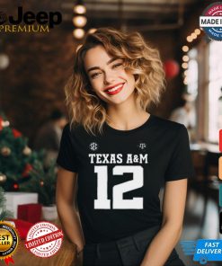 Texas A&M All Black 12 Gig ‘Em Aggies Active shirt