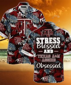 Texas A&ampM Aggies Stress Blessed Hawaiian Shirt