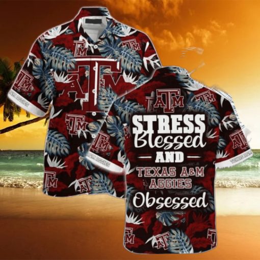 Texas A&ampM Aggies Stress Blessed Hawaiian Shirt
