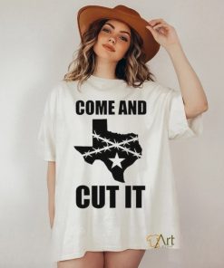 Texas Come and Cut It Barbed Wire Razor shirt