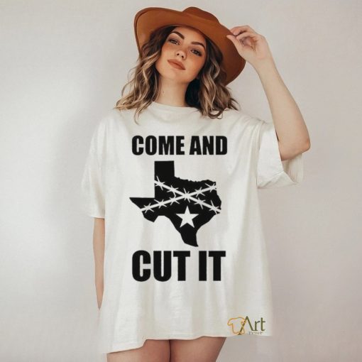 Texas Come and Cut It Barbed Wire Razor shirt