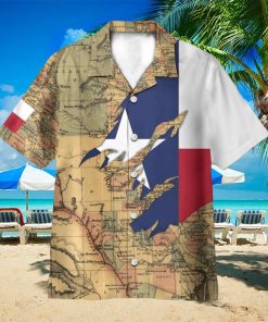 Texas Flag And Map AOP Hawaiian Shirt Aloha Summer Lover Gift Shirt