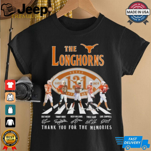 Texas Longhorns 131th Anniversary 1893 2024 Abbey Road thank you for the memories shirt