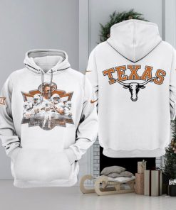 Texas Longhorns Championship Nike Logo White Design 3D Hoodie