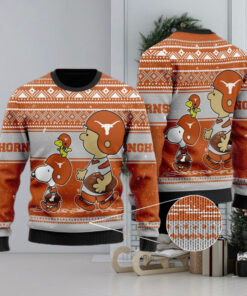 Texas Longhorns Snoopy Lover Ugly Christmas Sweater