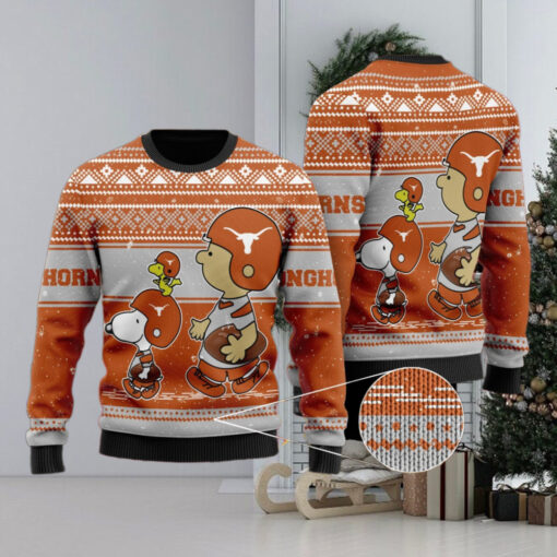 Texas Longhorns Snoopy Lover Ugly Christmas Sweater