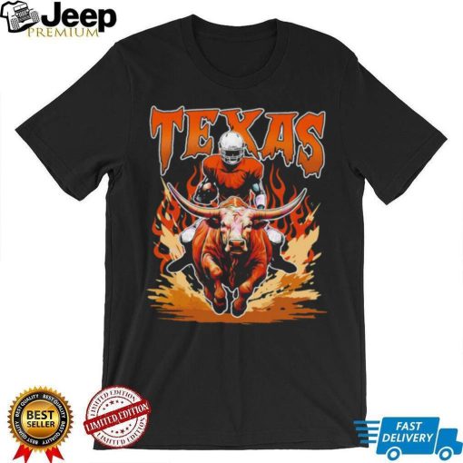 Texas Longhorns football skeleton player Vintage shirt