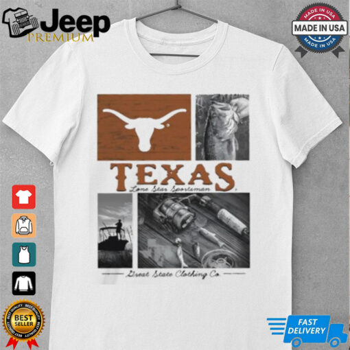 Texas Longhorns multi plane Bass lone stan sportsman shirt